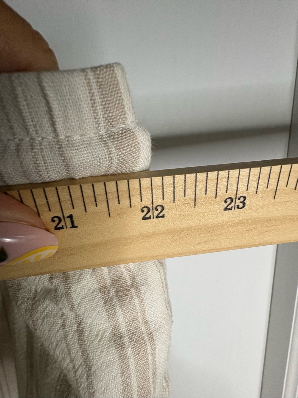 Sonoma Sz 2X WideLeg Pant Linen Rayon Cropped Striped Drawstring Coastal Neutral - Picture 7 of 8